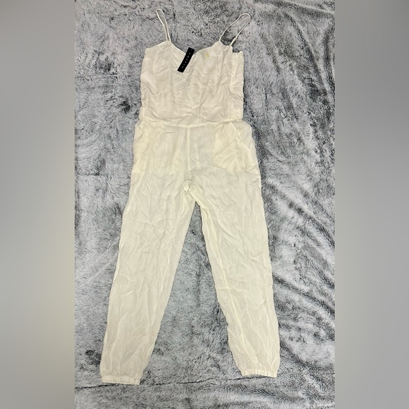 Theory Stassia Double GGT Ivory Jumpsuit - Picture 1 of 6